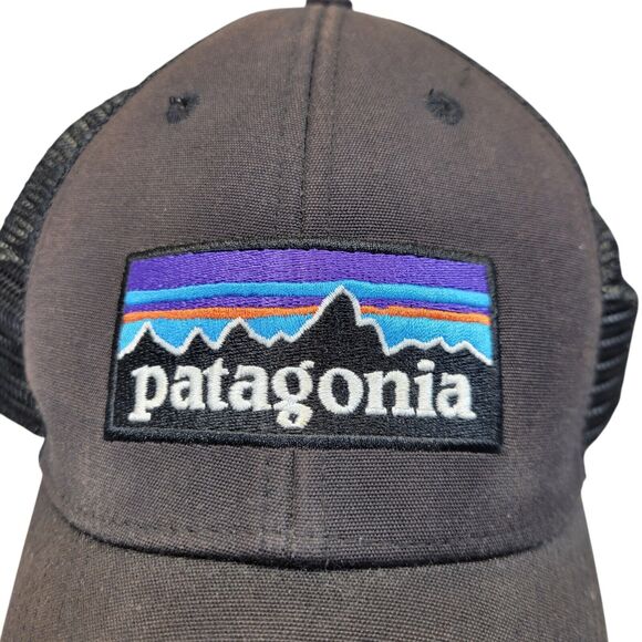 Patagonia Black Ball Cap Hat Snapback Baseball - Picture 2 of 5